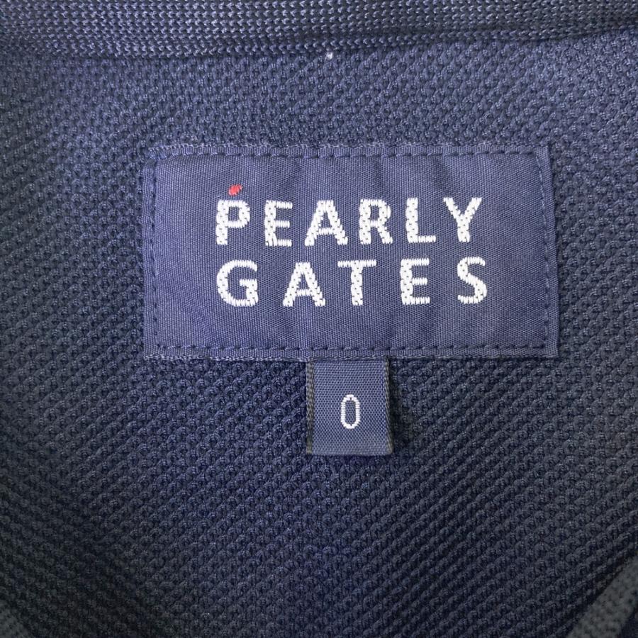 PEARLY GATES（パーリーゲイツ） 半袖ポロシャツ ニコちゃん ネイビー