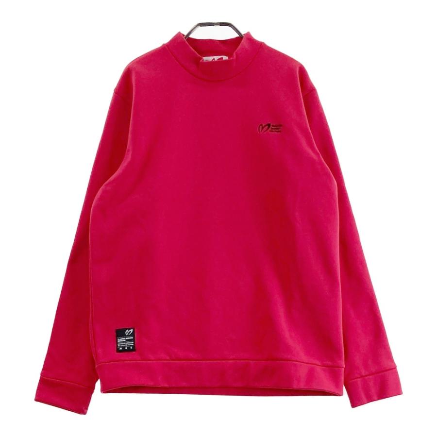 サイズ：6 MASTER BUNNY EDITION マスターバニーエディション  裏起毛 長袖Tシャツ  レッド系 [240101500551] ゴルフウェア メンズ ストスト MASTER BUNNY EDITION マスターバニーエディション 裏起毛 長袖Tシャツ