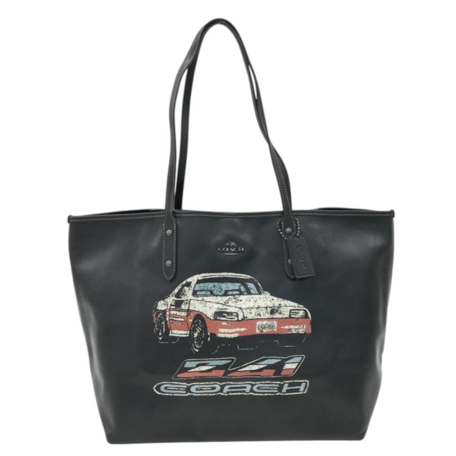 COACH（コーチ） F22692 レザー トートバッグ 車 カー ブラック系