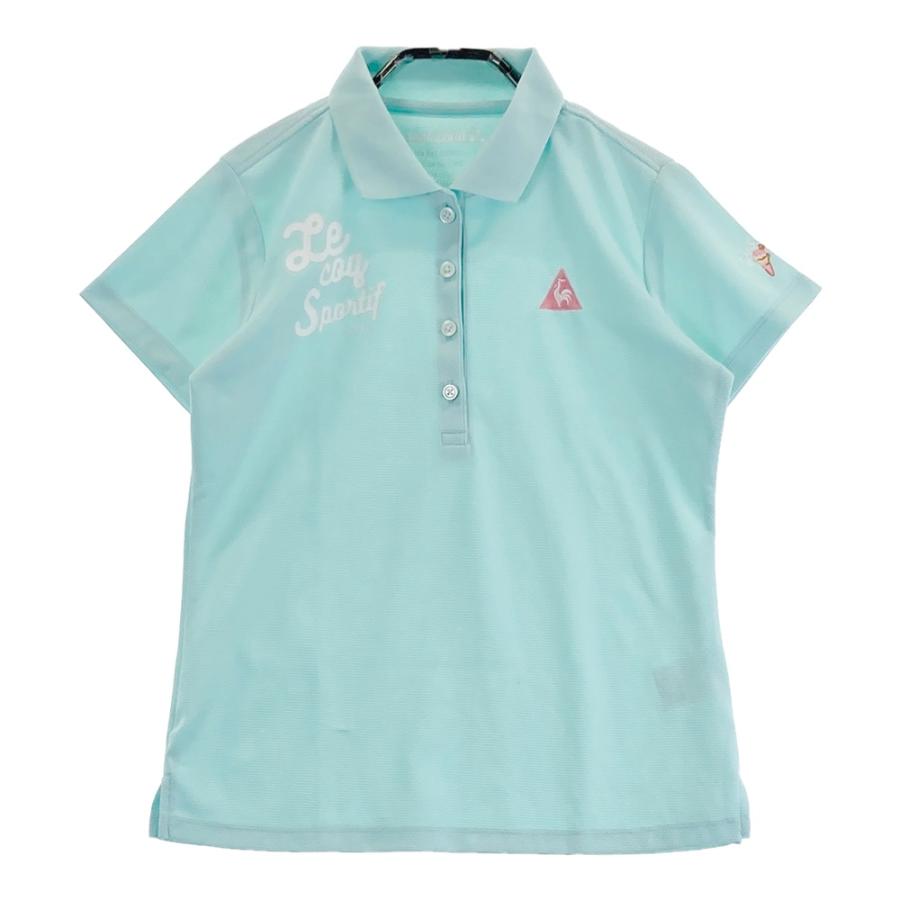 LE COQ GOLF ルコックゴルフ 半袖ポロシャツ ブルー系 M ゴルフ