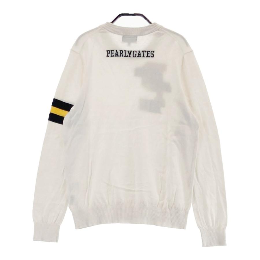 PEARLY GATES パーリーゲイツ  長袖ニットセーター カシミヤ混  ホワイト系 1 ゴルフウェア レディース_1