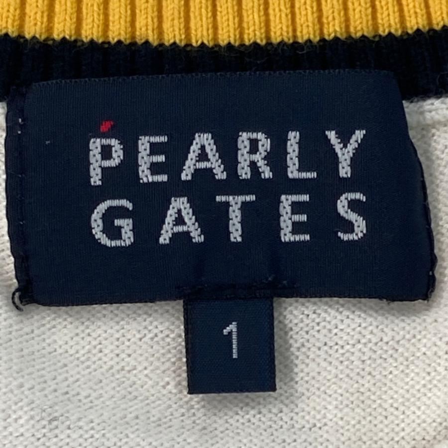 PEARLY GATES パーリーゲイツ  長袖ニットセーター カシミヤ混  ホワイト系 1 ゴルフウェア レディース_4