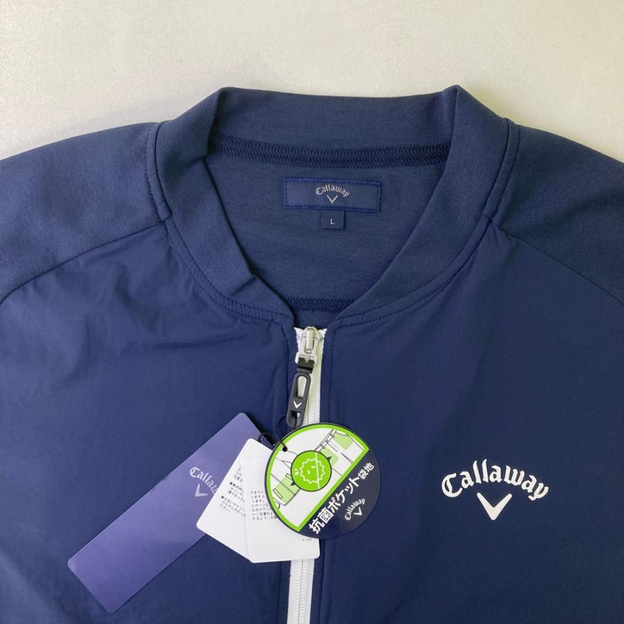 新品】CALLAWAY キャロウェイ 長袖 ジップジャケット ネイビー系 L