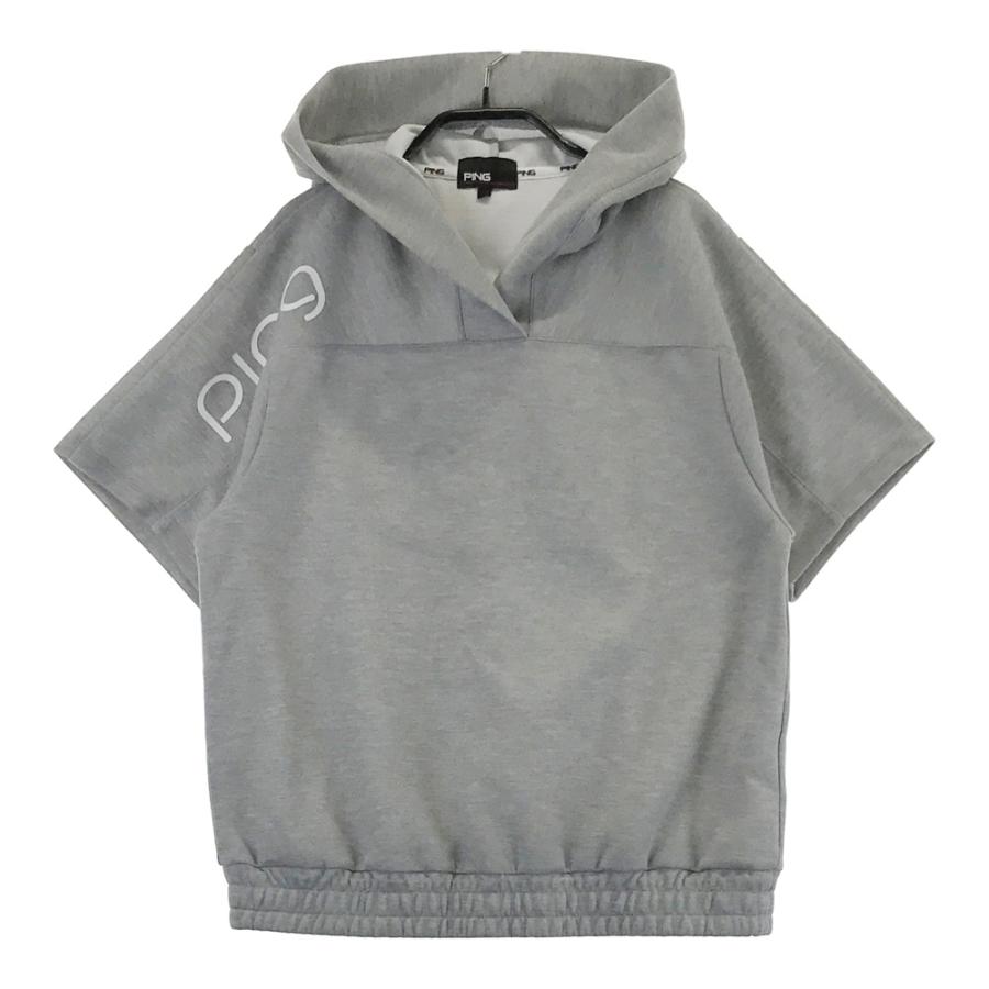 PING ピン 半袖 スウェットパーカー グレー系 S ゴルフウェア