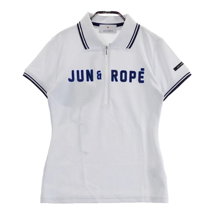 ゴルフ JUN AND ROPE ホワイト ポロシャツ