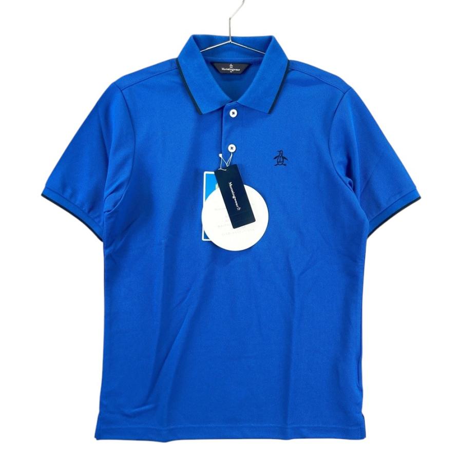 新品タグ付き マンシングウェア ZYXON 半袖 ネイビー ポロシャツ M