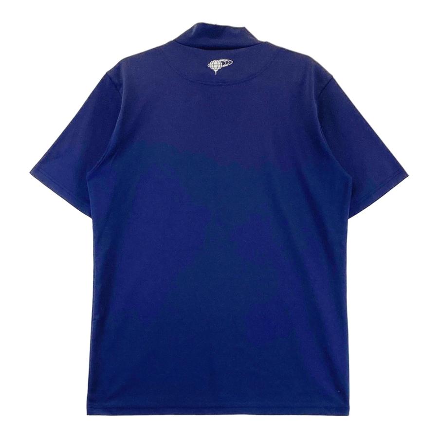 サイズ：M BEAMS GOLF ビームスゴルフ  ハイネック 半袖Tシャツ  ネイビー系 [240101485109] ゴルフウェア メンズ ストスト BEAMS GOLF ビームスゴルフ ハイネック 半袖Tシャツ ネイビー系