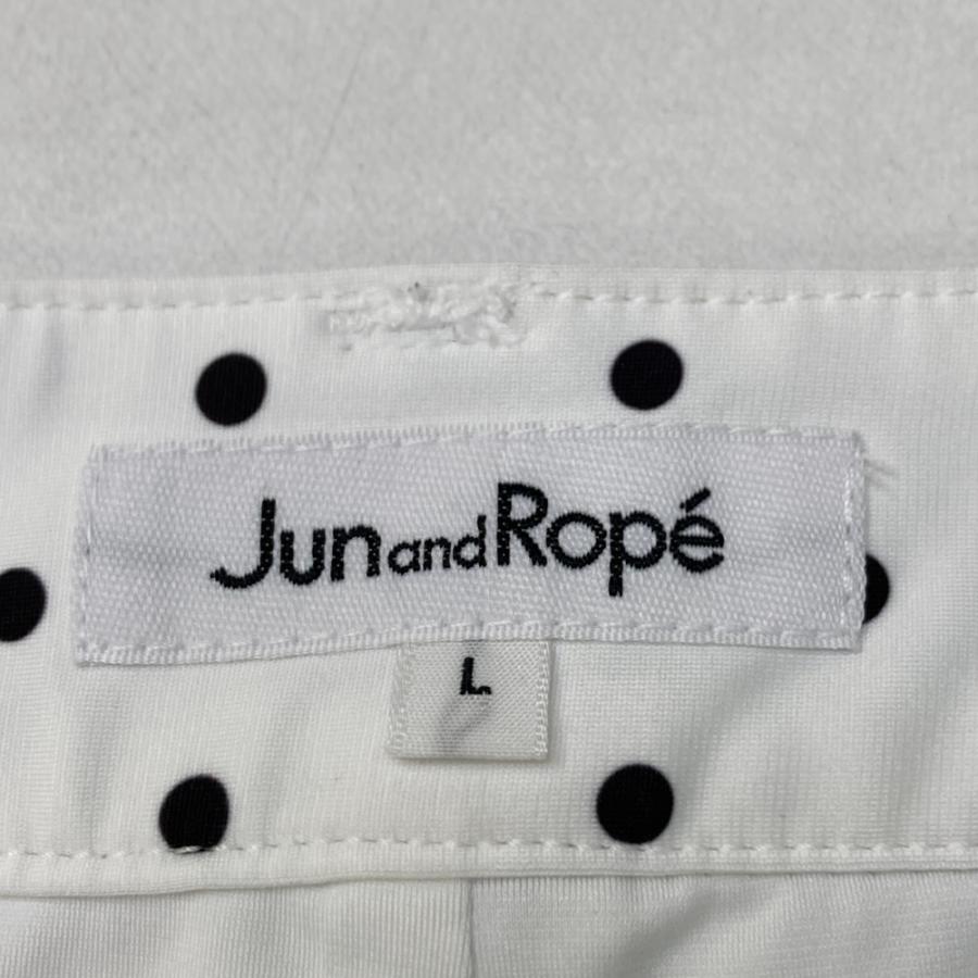 JUN&ROPE ジュン アンド ロペ インナー付 ストレッチスカート ドット柄