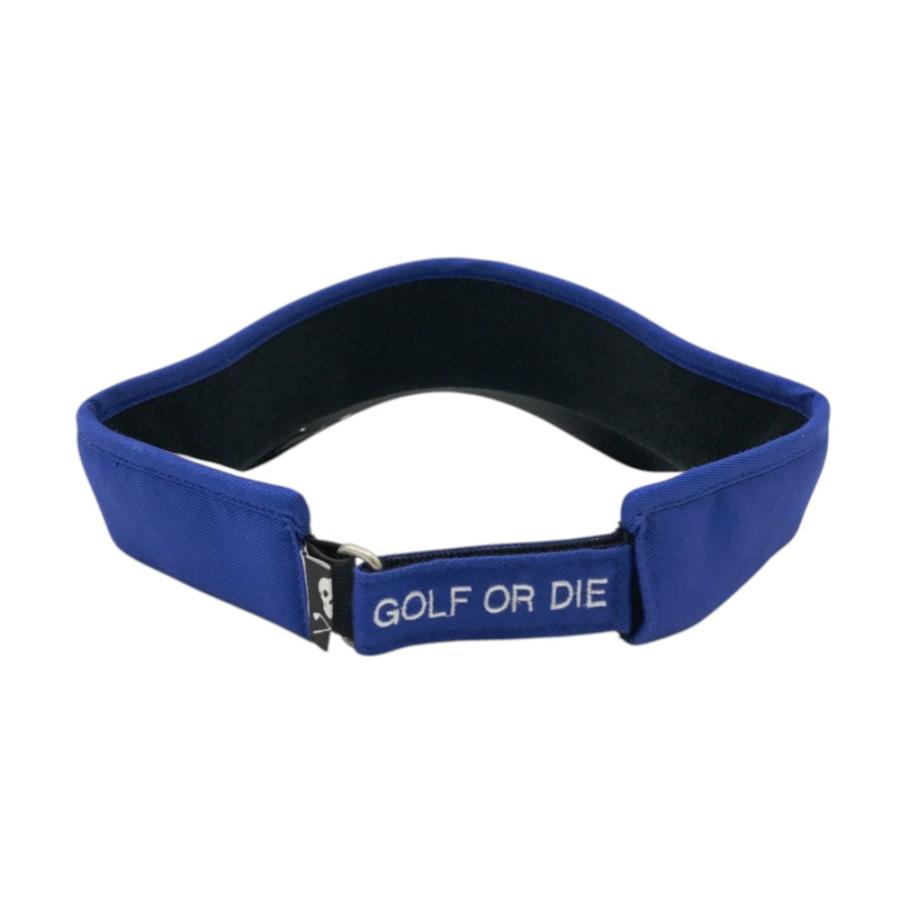 MARK&LONA マークアンドロナ サンバイザー スカル ブルー系 FREE