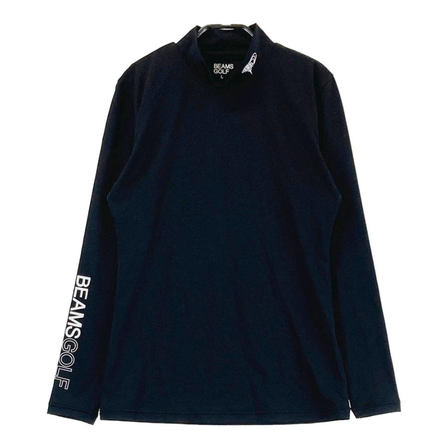 BEAMS GOLF ビームスゴルフ ハイネック 長袖インナーTシャツ ブラック