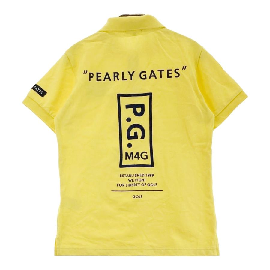 サイズ：3 PEARLY GATES パーリーゲイツ 2023年モデル 半袖ポロシャツ  イエロー系 [240101502481] ゴルフウェア メンズ ストスト PEARLY GATES パーリーゲイツ 2023年モデル 半袖ポロシャツ
