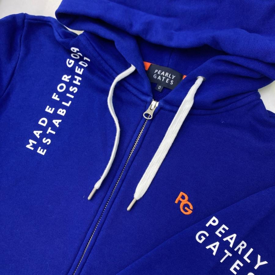 PEARLY GATES パーリーゲイツ 長袖ジップパーカー ブルー系 0 ゴルフ