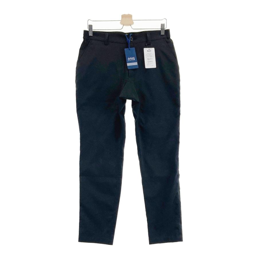未使用❗️ ムータマリンゴルフ　ロングパンツ　シアサッカー　ブラック　2 /M muta MARINE（ムータマリン） 【新品】MUTA MARINE ロングパンツ シア