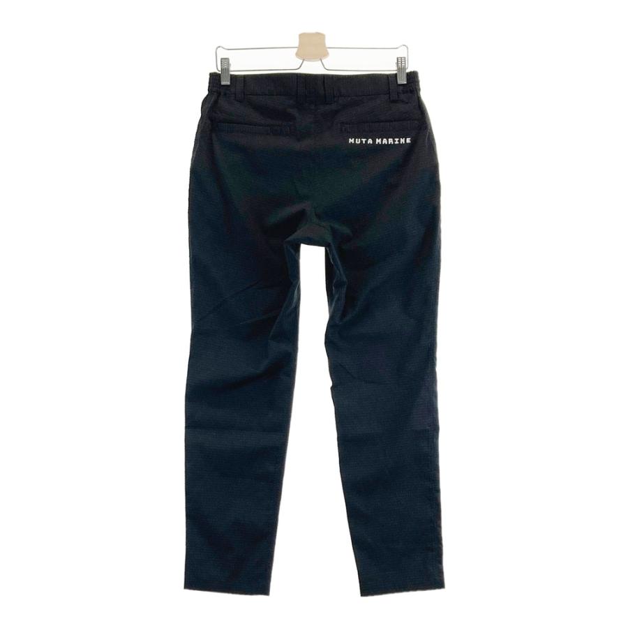 未使用❗️ ムータマリンゴルフ　ロングパンツ　シアサッカー　ブラック　2 /M muta MARINE（ムータマリン） 【新品】MUTA MARINE ロングパンツ シア