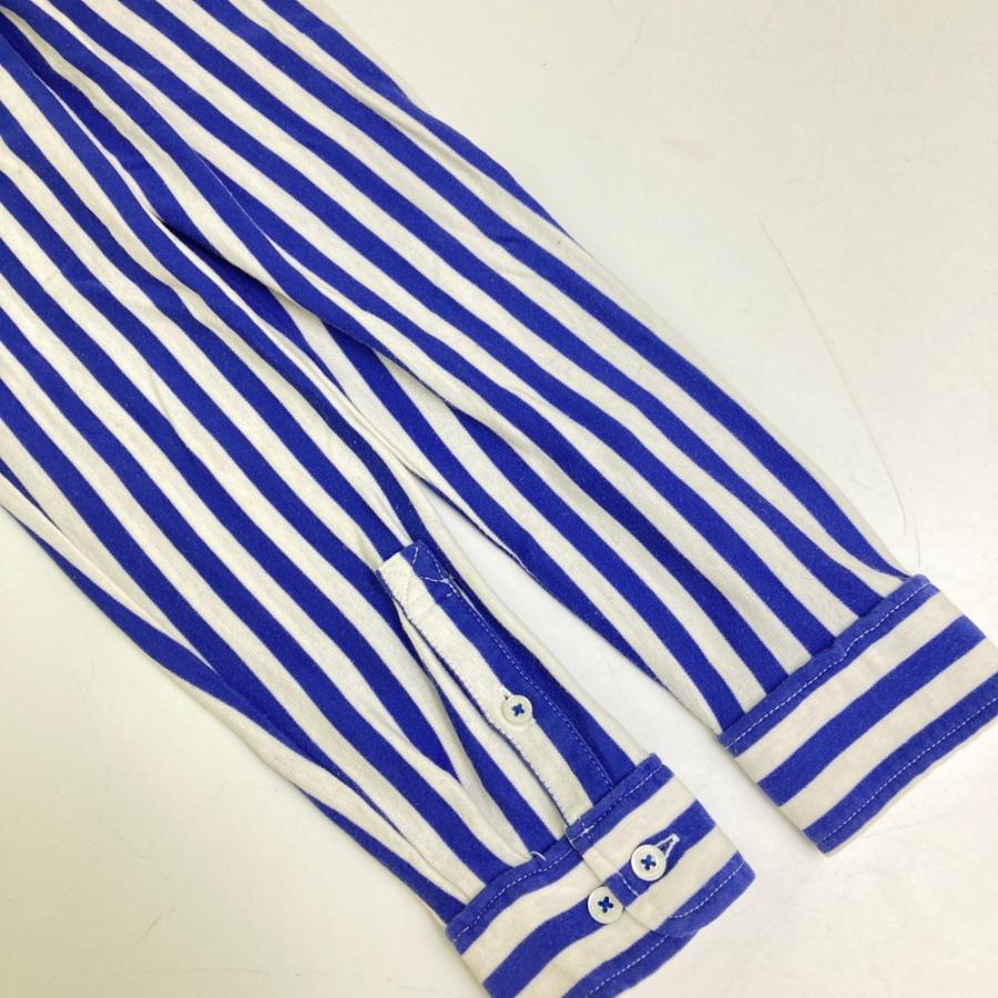 セントアンドリュース 花柄ストライプシャツ LL セント