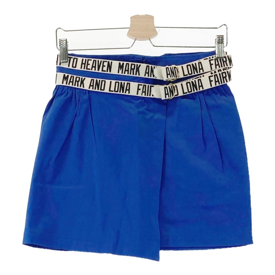MARK＆LONA マークアンドロナ スカート ゴルフウェア ストレッチ M 新品】MARK&LONA マークアンドロナ ストレッチスカート ブルー系