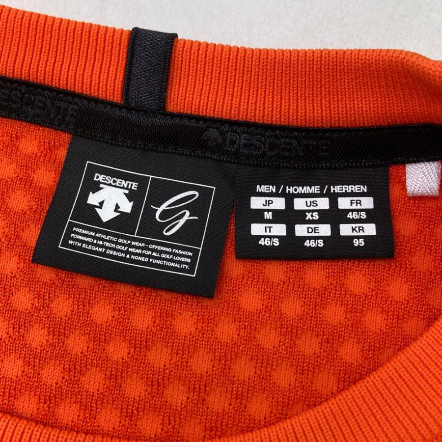 DESCENTE GOLF デサントゴルフ ニットセーター オレンジ系 M ゴルフ
