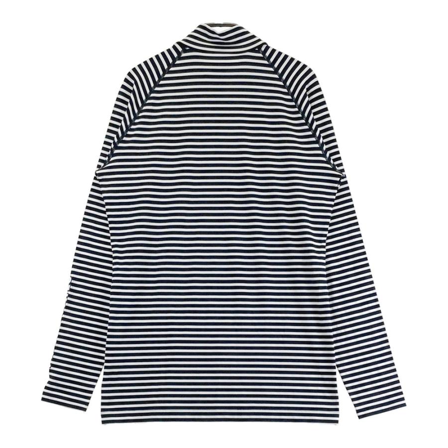 PEARLY GATES パーリーゲイツ ハイネック 長袖Tシャツ ボーダー柄