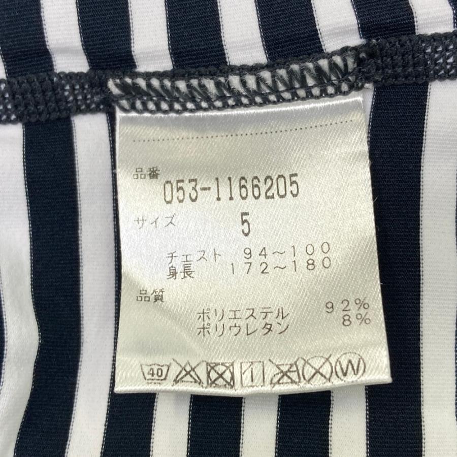 PEARLY GATES パーリーゲイツ ハイネック 長袖Tシャツ ボーダー柄
