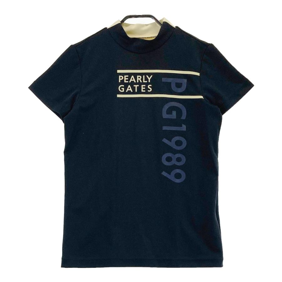 PEARLY GATES パーリーゲイツ ハイネック 半袖Tシャツ ブラック系 2