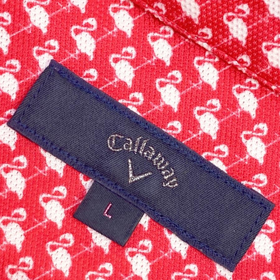 Callaway（キャロウェイ） 半袖ポロシャツ ボタンダウン フラミンゴ総