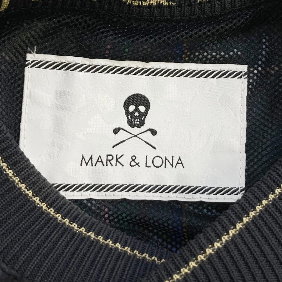 【美品】MARK&amp;LONAレディース•ゴルフウェア ブルゾン MARK&LONA マークアンドロナ ジャケットブルゾン ネイビー