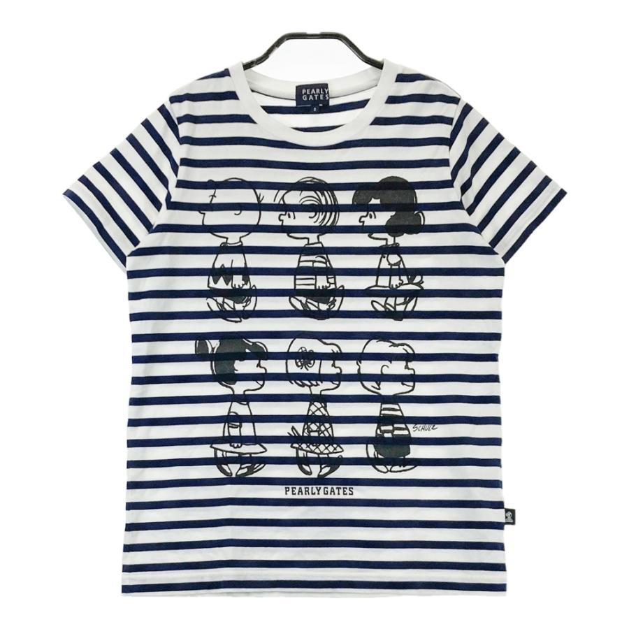 PEARLY GATES パーリーゲイツ 半袖Tシャツ ボーダー スヌーピー