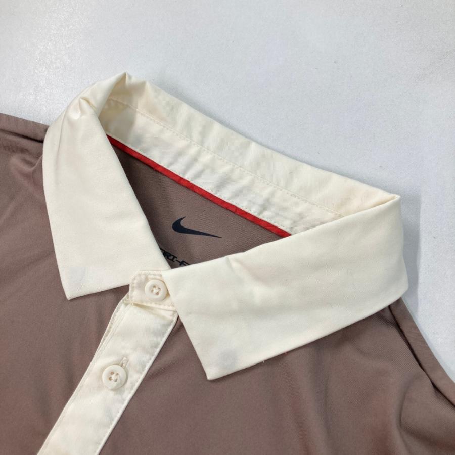 NIKE GOLF ナイキゴルフ FZ7501-233 半袖ポロシャツ ブラウン系 S