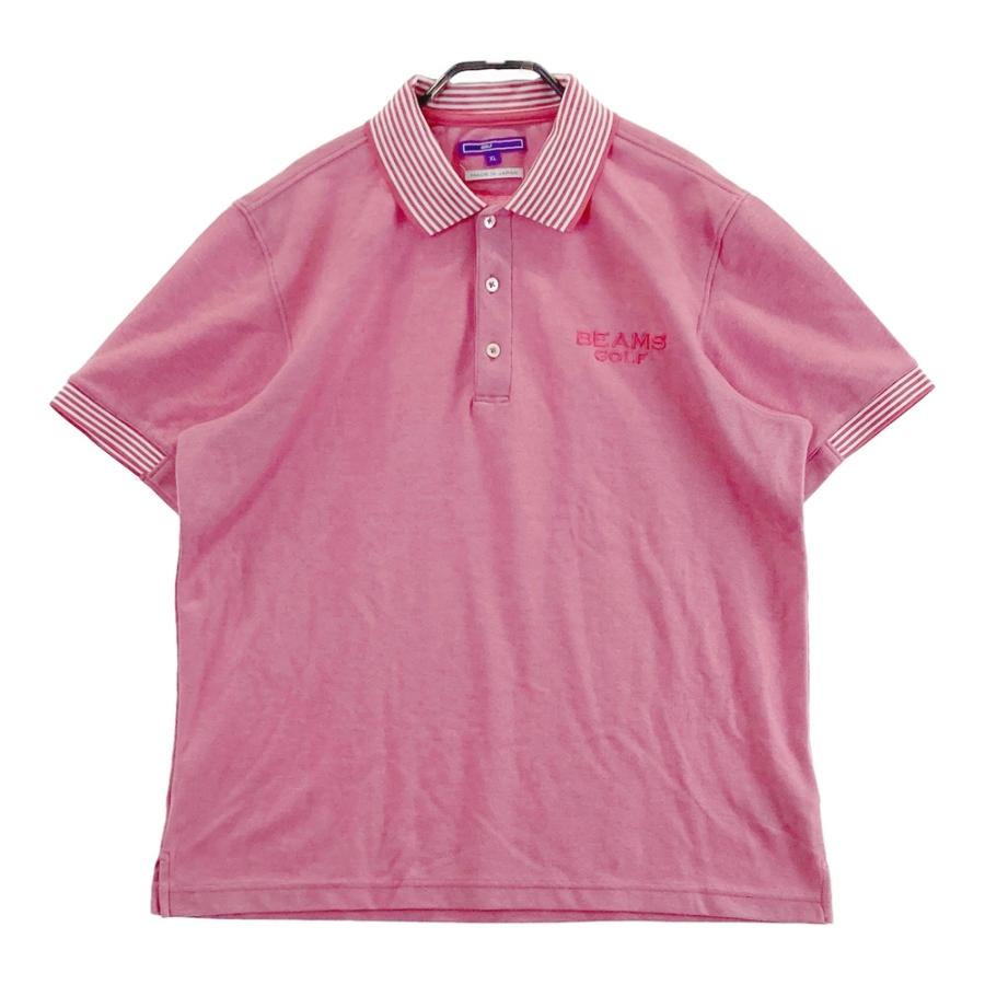ビームスゴルフ BEAMS GOLF ゴルフウェア ポロシャツ ピンク M BEAMS GOLF ビームスゴルフ 2023年モデル 半袖ポロシャツ ピンク