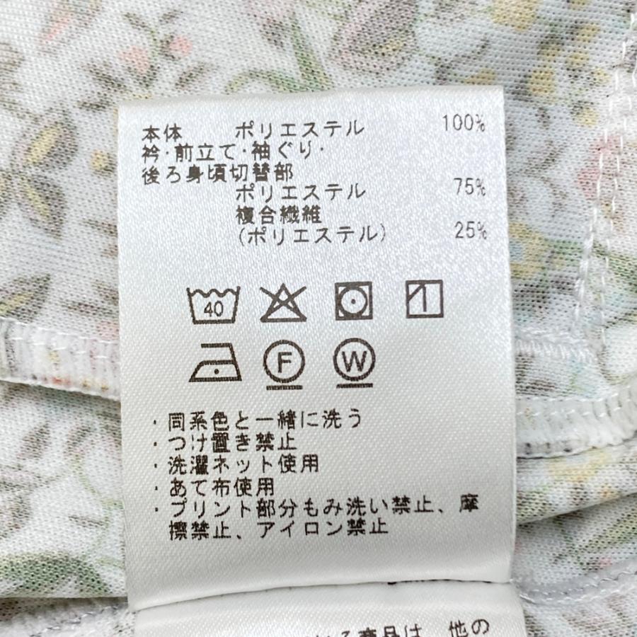 サイズ：S DESCENTE GOLF デサントゴルフ  ノースリーブ ワンピース ボタニカル 小花 総柄 ホワイト系 [240101504002] ゴルフウェア レディース ストスト DESCENTE GOLF デサントゴルフ ノースリーブ ワンピース
