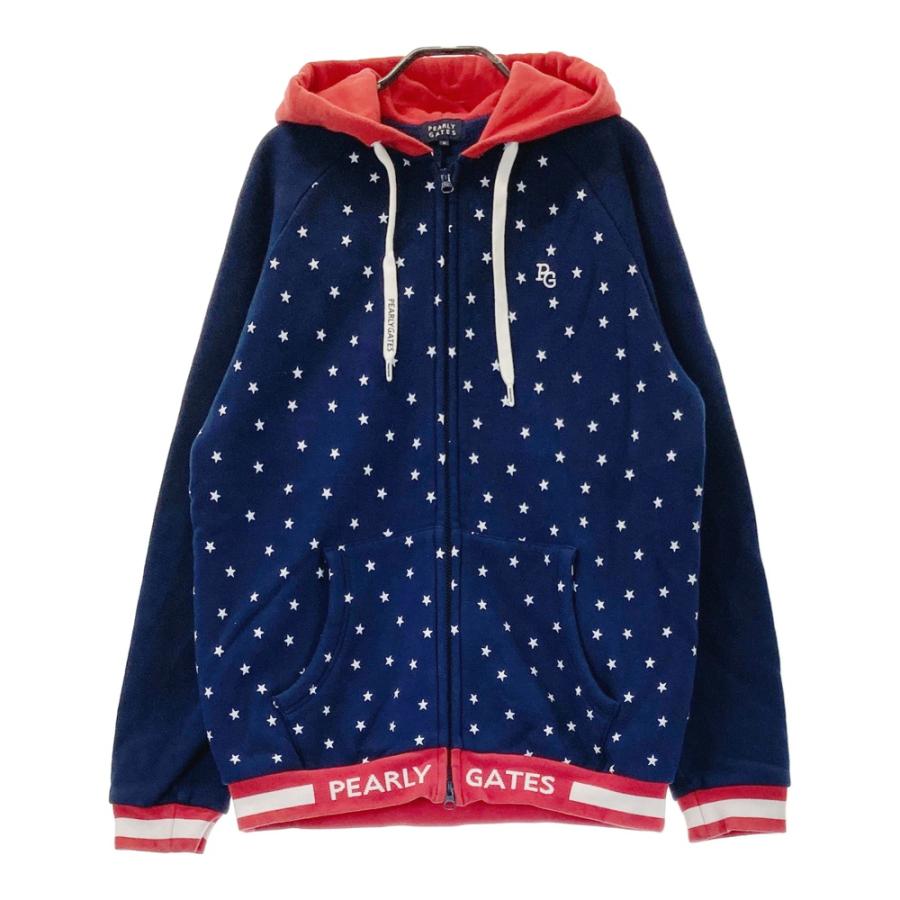 PEARLY GATES パーリーゲイツ 裏フリース スウェットパーカー PEARLY GATES パーリーゲイツ ; 裏フリース スウェット ジップ