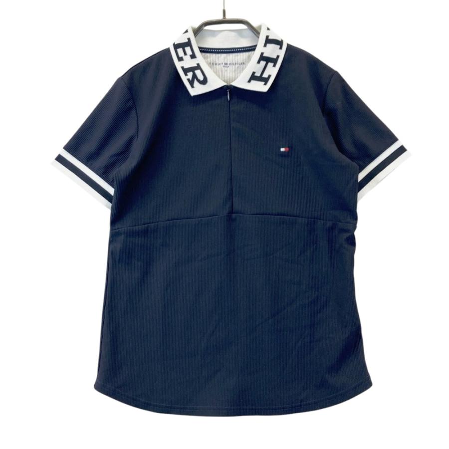 トミー ヒルフィガー ゴルフ　  GOLF　ハーフジップ半袖ポロシャツ TOMMY HILFIGER GOLF トミー ヒルフィガーゴルフ ハーフジップ 半袖