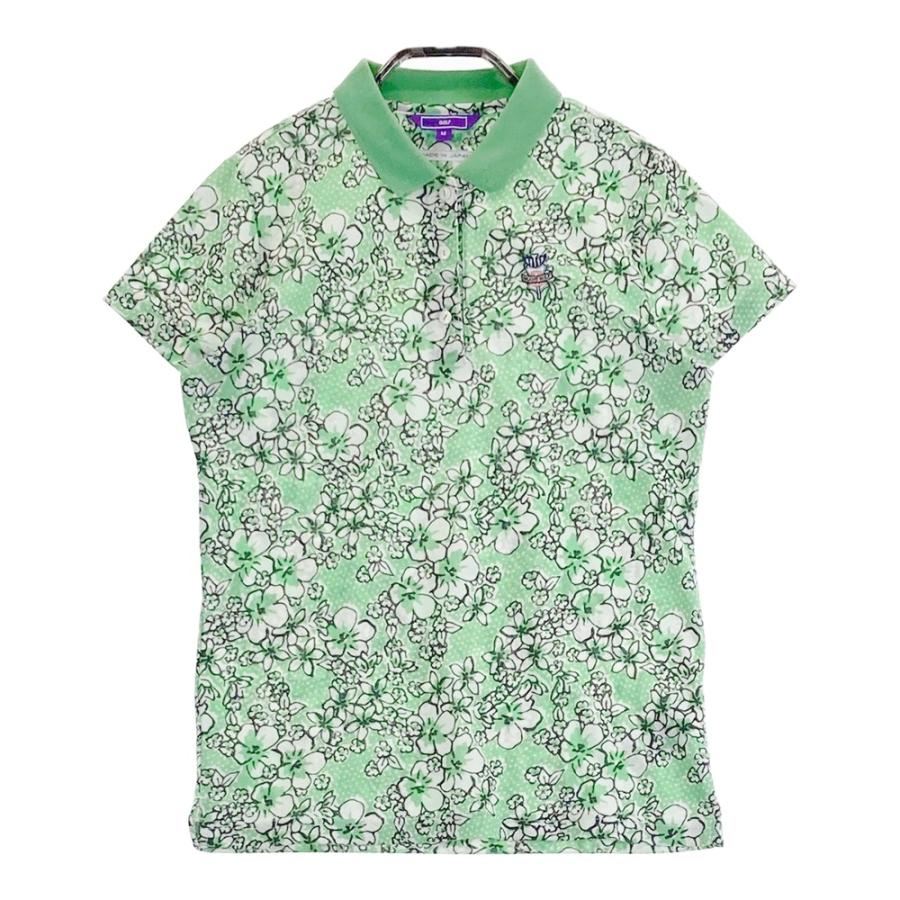 BEAMS GOLF ビームスゴルフ 花柄 半袖ポロシャツ XL 総柄 グリーン ゴルフ BEAMS GOLF ビームスゴルフ 花柄 半袖ポロシャツ XL 総柄 グリーン