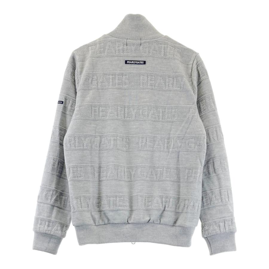 PEARLY GATESゴルフウェア ジップアップニットジャケット メンズ PEARLY GATES パーリーゲイツ ニットジップジャケット グレー系