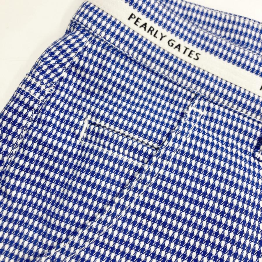 新品　パーリーゲイツ　ショートパンツ　ハーフパンツ　ストレッチ　総柄　サイズ5 ストレッチ ニコボーダー ショートパンツ(ハーフパンツ)|PEARLY