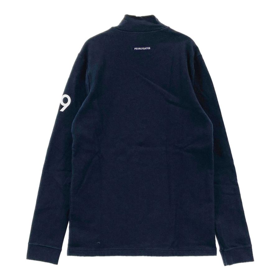 パーリーゲイツPGGストレッチダンボール裏起毛モックネックブラック