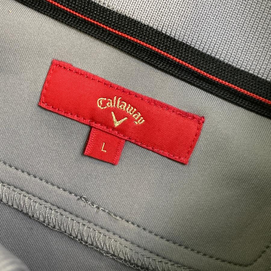 【新品】CALLAWAY キャロウェイ レッドレーベル 2023年モデル 切替 ジップジャケット グレー系 L ゴルフウェア メンズ_2