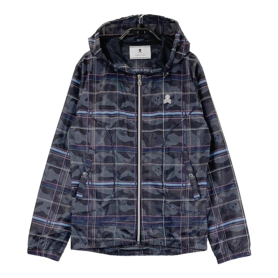 MARK&LONA マークアンドロナ フード付 長袖ジップジャケット 総柄