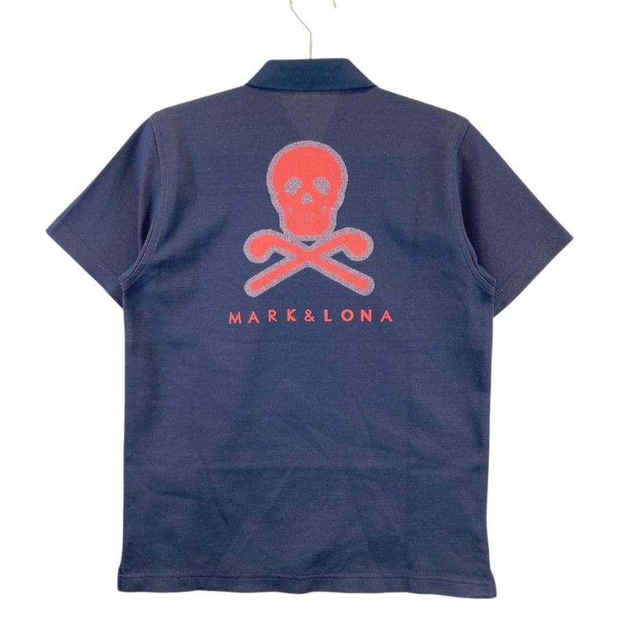 MARK&LONA マークアンドロナ 半袖ポロシャツ プリント ラメ