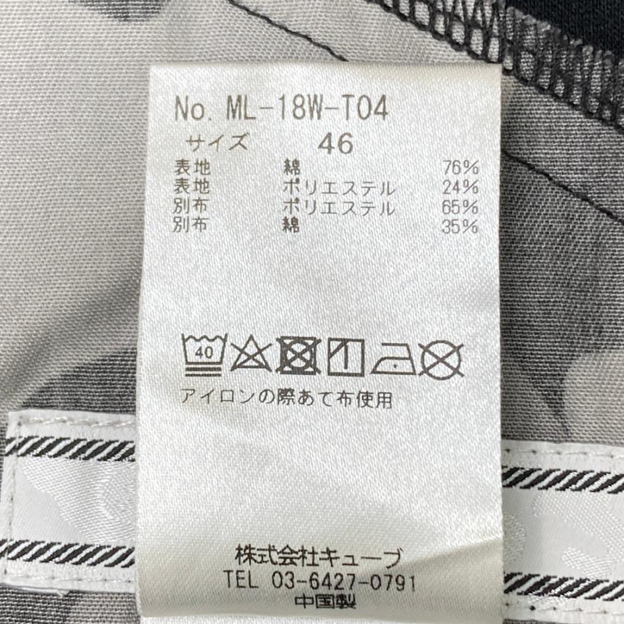 マークアンドロナ冬物ロングパンツ黒色サイズ46 MARK&LONA マークアンドロナ ロングパンツ ブラック系 46 ゴルフウェア