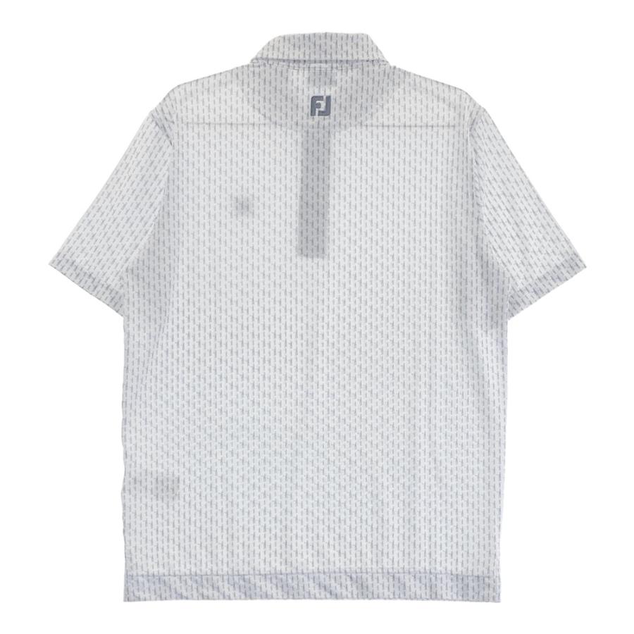 FootJoy（フットジョイ） 半袖ポロシャツ 総柄 ホワイト系 M ゴルフ 