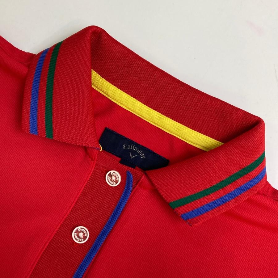 Callaway（キャロウェイ） ノースリーブポロシャツ レッド系 M ゴルフ
