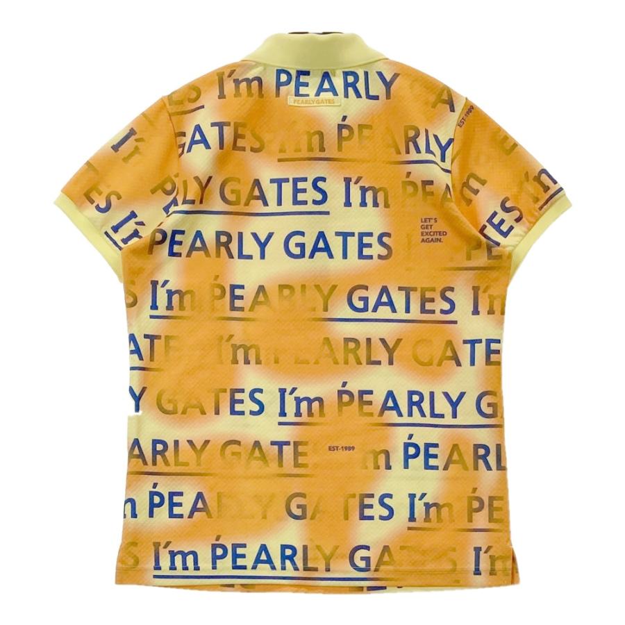 サイズ：1 PGG PEARLY GATES パーリーゲイツ 2024年モデル 半袖ポロシャツ 総柄 ベージュ系 [240101426659] ゴルフウェア レディース ストスト PEARLY GATES 【新品】PGG パーリーゲイツ 2024年モデル ニット
