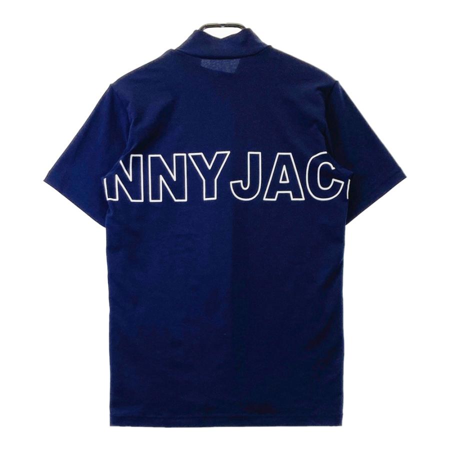 サイズ：1 JACK BUNNY ジャックバニー ;2023年 ハイネック 半袖Tシャツ  ブルー系 [240101491253] ゴルフウェア レディース ストスト サイズ：1 JACK BUNNY ジャックバニー ;2023年 ハイネック 半袖T