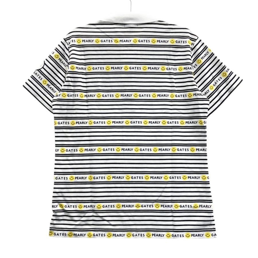 新品 PEARLY GATES ポロシャツ 刺繍 ニコちゃん 定価¥19800 PEARLY GATES 【新品】パーリーゲイツ 半袖ポロシャツ 白