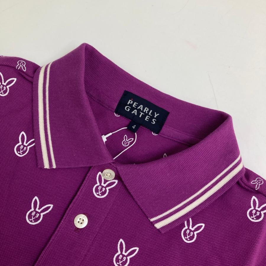 未使用級 パーリーゲイツ ポロシャツ 半袖 花柄 総柄 6 XL相当 ゴルフ サイズ：1 PEARLY GATES パーリーゲイツ 2022年モデル 半袖