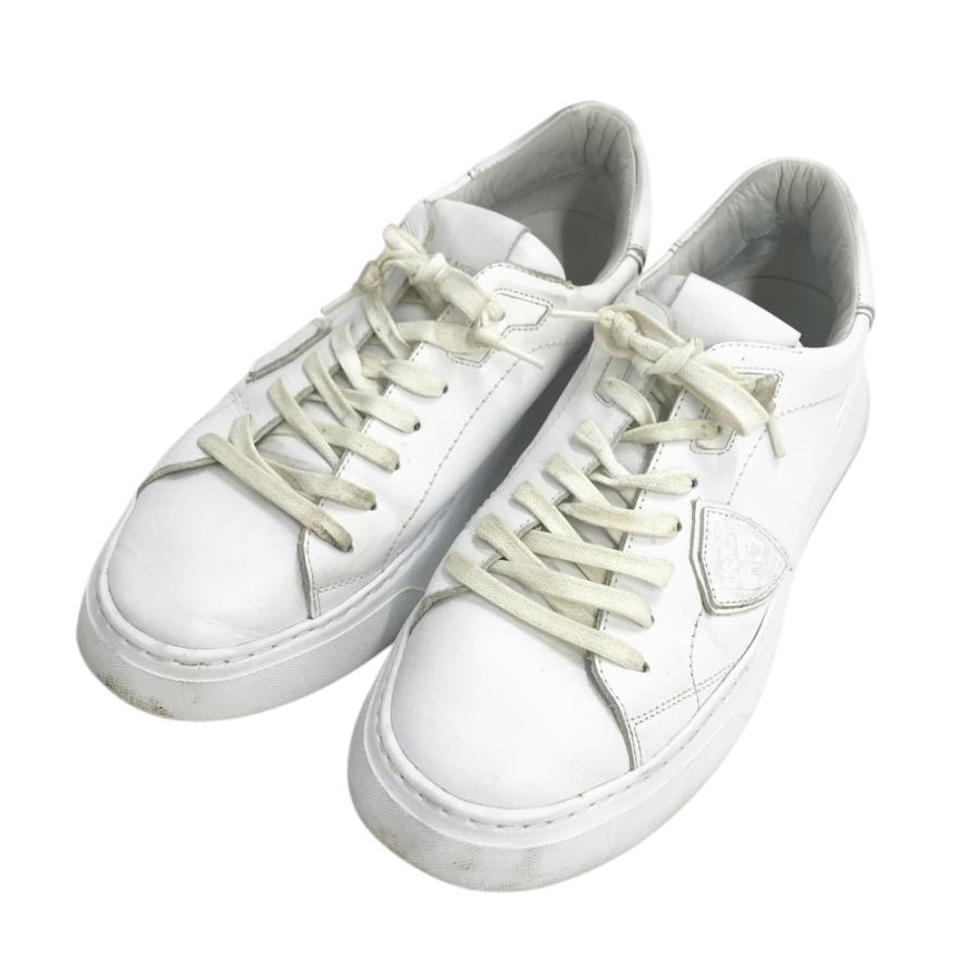 PHILIPPE MODEL PARIS フィリップモデル スニーカー 42 PHILIPPE MODEL フィリップモデル ローカットスニーカー ホワイト系 42