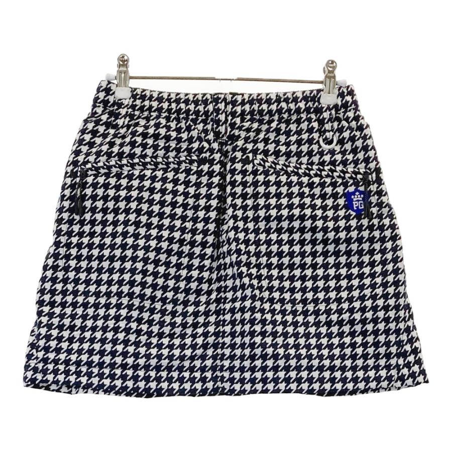 PEARLY GATES パーリーゲイツ 蓄熱 中綿スカート 千鳥柄 ネイビー系 00