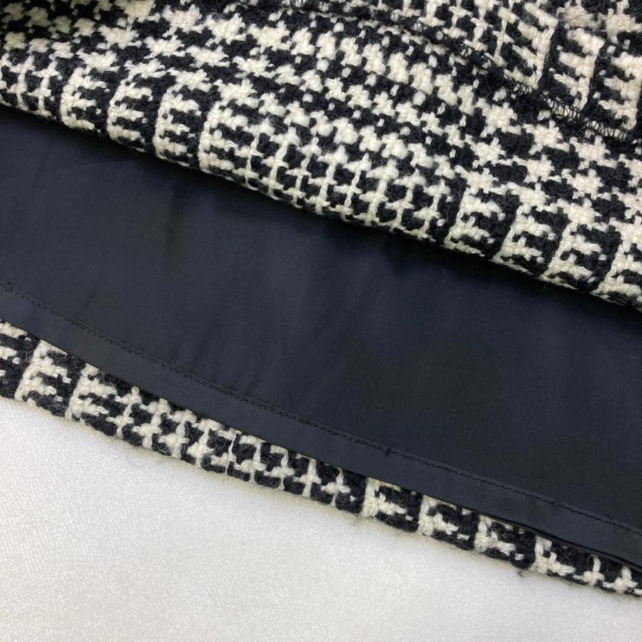 PEARLY GATES 千鳥格子柄　ニット・スカートセット PEARLY GATES パーリーゲイツ 裏地付 ウール ニットスカート 千鳥格子