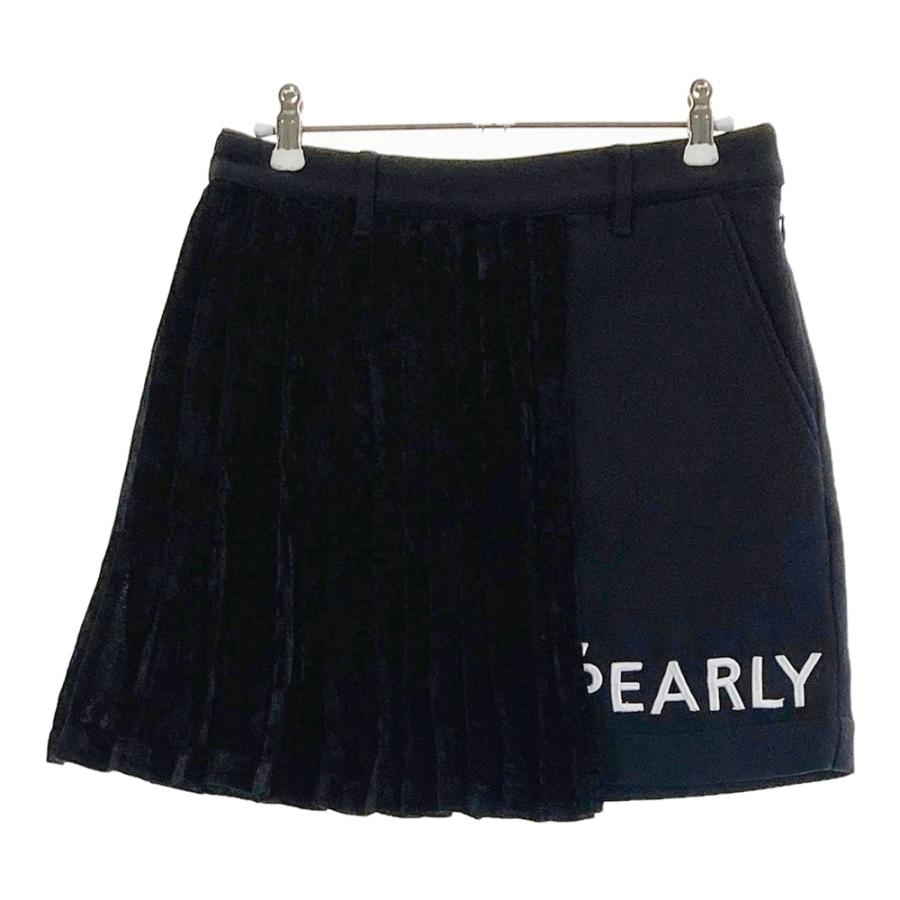 PEARLY GATES プリーツスカート ブラック PEARLY GATES 黒 プリーツスカート 厚手 PEARLY GATES 黒